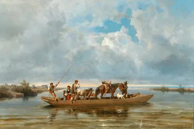 После охоты by Андреас Марко, 1891 — digital art print download