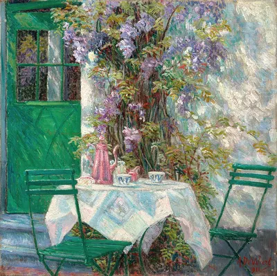 Чайное время by Анна Де Веерт, 1911 — digital art print download