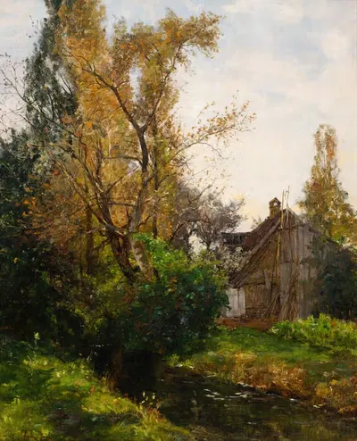 Motiv aus Dachau bei München by Bertha von Tarnoczy — digital art print download