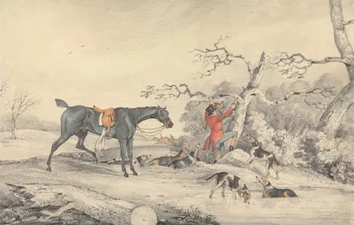 Treeing a Fox by Samuel Alken — digital art print download