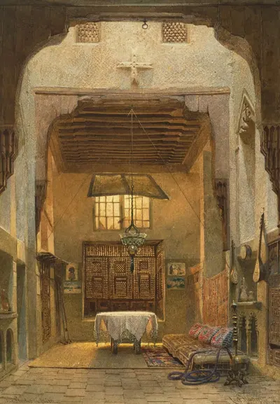 Студия художника в Каире by Карл Хааг, 1859 — digital art print download