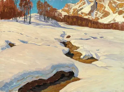 Bergwinter by Carl O'Lynch of Town — digital art print download