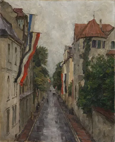 Улица Каульбах в Мюнхене by Чарльз Веттер, 1915 — digital art print download