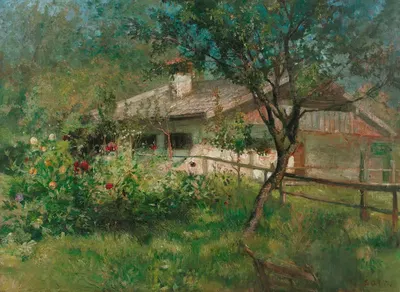 Рыбацкий дом на Женском острове by Кристиан Максимилиан Бер — digital art print download