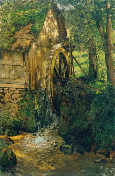 Мельница в Черном лесу by Курт Либих — digital art print download