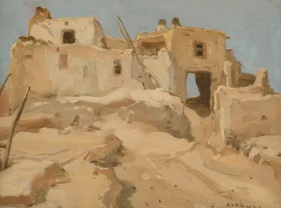 Hopi Archway, Walpi Arizona by Eanger Irving Couse, 1903 — digital art print download