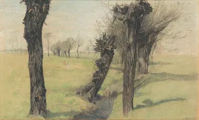 Ивы у ручья by Эмили Медиз-Пеликан, 1895 — digital art print download
