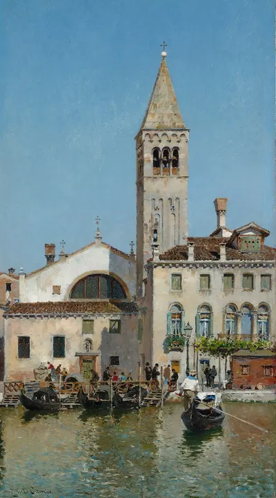 View of Venice by Federico del Campo, 1892 — digital art print download
