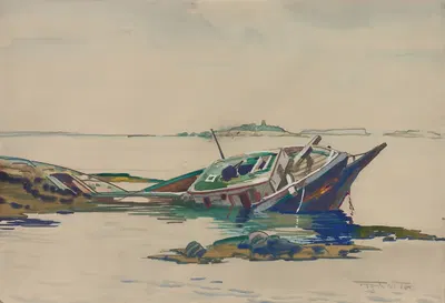 The Wreck by Frank Wilcox, 1923 — digital art print download