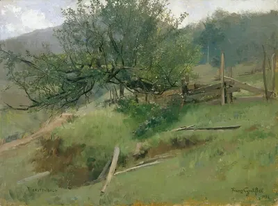 Склон луга (Лаутенбах) by Франц Ксавер Грэссель, 1888 — digital art print download