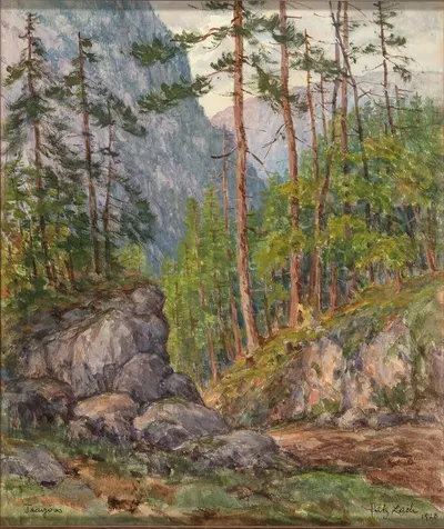 Лес в Трагёсе by Фриц Лах, 1928 — digital art print download