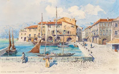 Мальчезине рядом с озером Гарда by Фриц Лах, 1903 — digital art print download