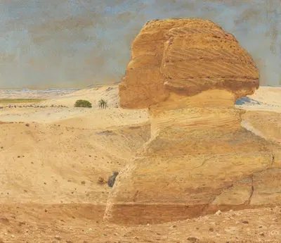Сфинкс рядом с Гизой при утреннем свете by Джордж Прайс Бойс, 1862 — digital art print download