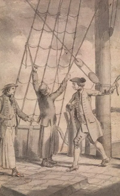 The Murder of Kenith Hossack by Captain Lowry by Samuel Wale — digital art print download