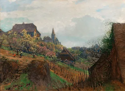 Вид на Вайсенкирхен с виноградника в регионе Вахау by Генрих Томек — digital art print download
