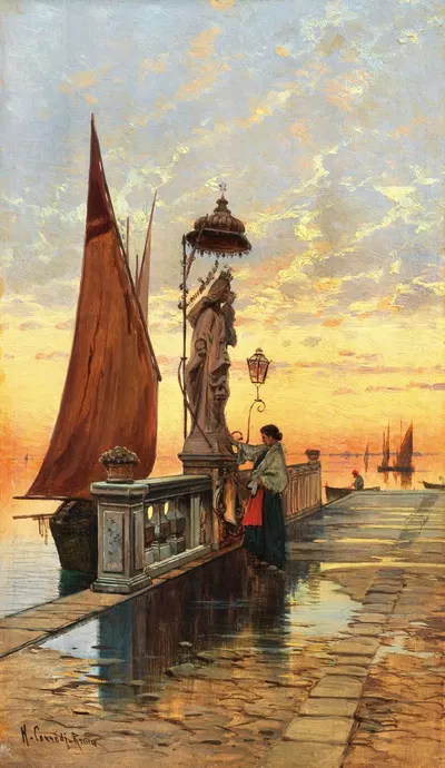 Венеция, молитва в Чиоггии by Герман Давид Саломон Корроди — digital art print download