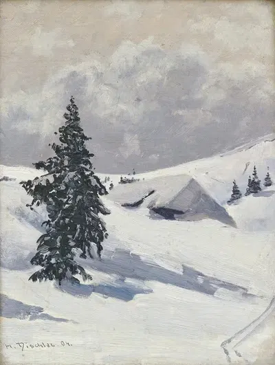 Хижина Бальденвегера на Фельдберге by Германн Дишлер, 1904 — digital art print download