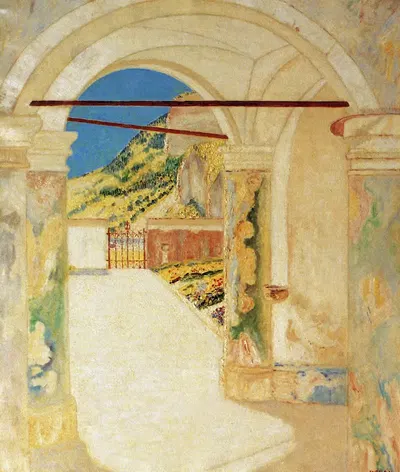 Капелла на кладбище Флинтсбах by Герман Урбан, 1925 — digital art print download