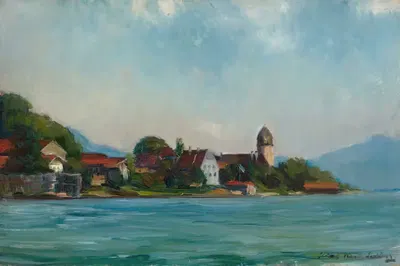 Фрауэнинзель by Хиасл Майер-Эрдинг, 1930 — digital art print download