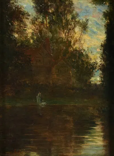 Речной пейзаж by Гомер Додж Мартин, 1879 — digital art print download