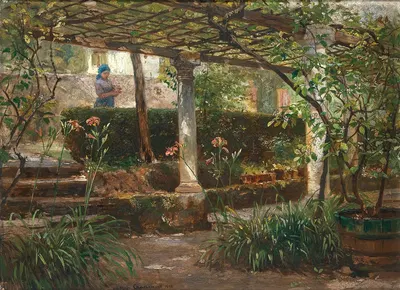Лилии тигровые на южной террасе by Уго Шарлемон, 1893 — digital art print download