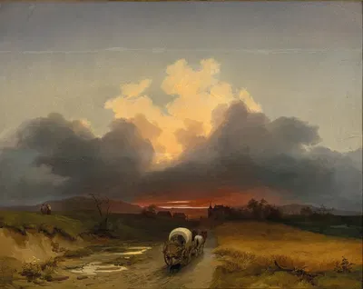 Возвращение виноградарей by Игнац Раффальт, 1843 — digital art print download