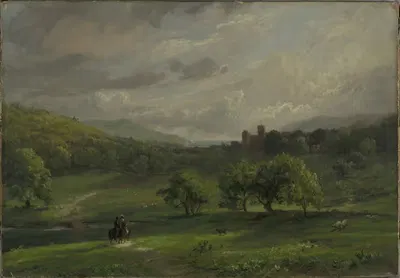 Замок Лулворт by Джаспер Фрэнсис Кропси, 1859 — digital art print download
