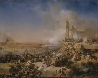 Битва при Гелиополисе by Леон Когнье, 1837 — digital art print download