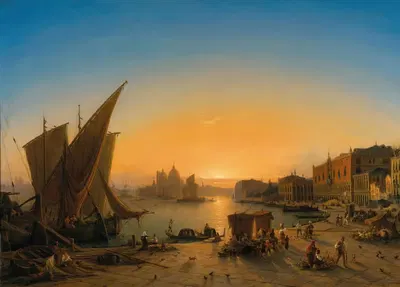 Venice, a View of the Bacino di San Marco from Riva degli Schiavoni, with Palazzo Ducale on the Right, Santa Maria della…