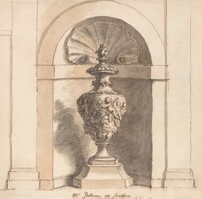 A Niche for Mr. Portman's House at Sherborne by Sir James Thornhill — digital art print download