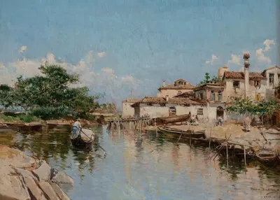 Венеция by Мариано Барбасан, 1889 — digital art print download