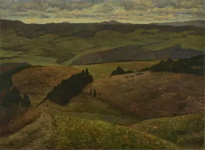Black Forest Landscape by Max Lieber — digital art print download