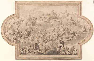 Design for a Ceiling by Sir James Thornhill — digital art print download