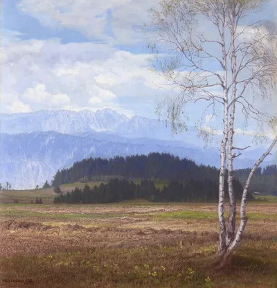 Вид на Императорские горы by Михаэль Ликледерер, 1937 — digital art print download