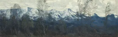 Зимний день (Хохриз, Каркопф, Фойхтек) by Михаэль Ликледерер, 1912 — digital art print download