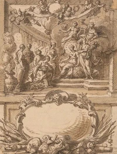 Design for a Wall Panel by Sir James Thornhill — digital art print download