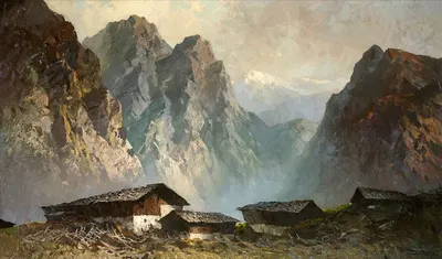 На Хохйохе by Оскар Мулли — digital art print download