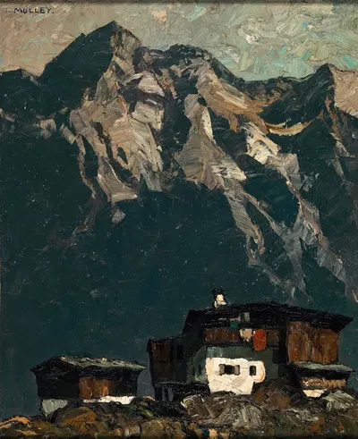 Ферма в высокогорье by Оскар Мулли, c. 1930 — digital art print download