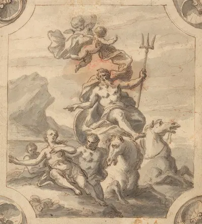 Neptune by Sir James Thornhill — digital art print download