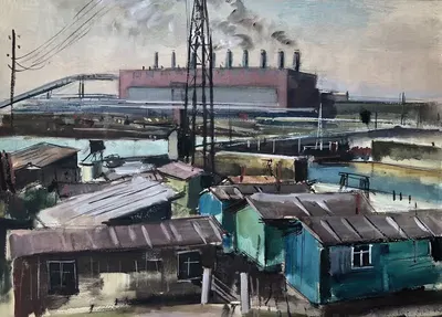 Промышленный комплекс by Отто Гейгенбергер, 1944 — digital art print download