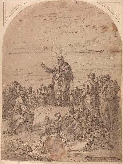 The Sermon on the Mount by Sir James Thornhill — digital art print download