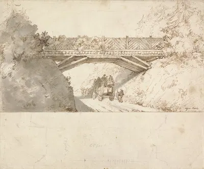 Design for Bridge over Great Western Road by Сэр Джеффри Уайатвилл — digital art print download