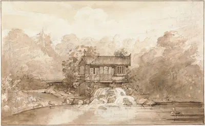 Design for the Hermitage, Virginia Water by Сэр Джеффри Уайатвилл — digital art print download