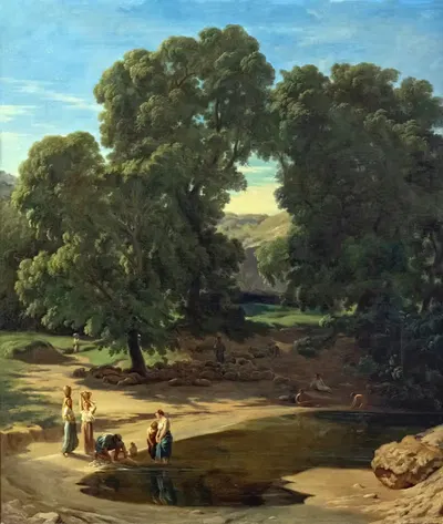 Берега Гардуна by Жан-Поль Фландрен, 1850 — digital art print download