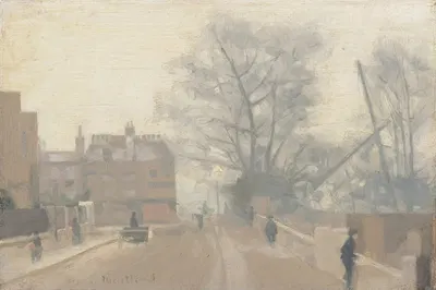 Cheyne Walk in Winter by Paul Fordyce Maitland — digital art print download