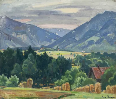 Взгляд в долину Ашауэр by Пауль Ролофф, 1934 — digital art print download