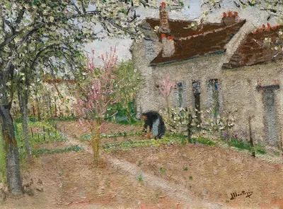 Jardin à Veneux by Pierre-Eugène Montézin — digital art print download