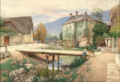 Шпицер Грабен в долине Вахау by Рудольф Вебер, 1911 — digital art print download