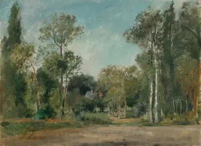 Paysage boisé by Stanislas Lépine — digital art print download