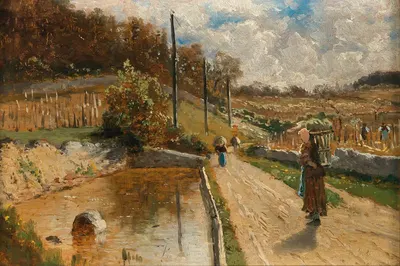 Работники в винограднике, Самуа by Теодор фон Хёрманн, 1886-1887 — digital art print download